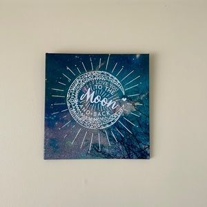 “I love you to the moon and back” poster